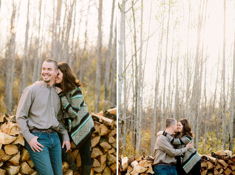 withee fall engagement photos
