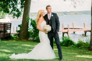 ourdoor lawn wedding green lake wisconsin