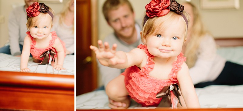 one year baby portraits in home