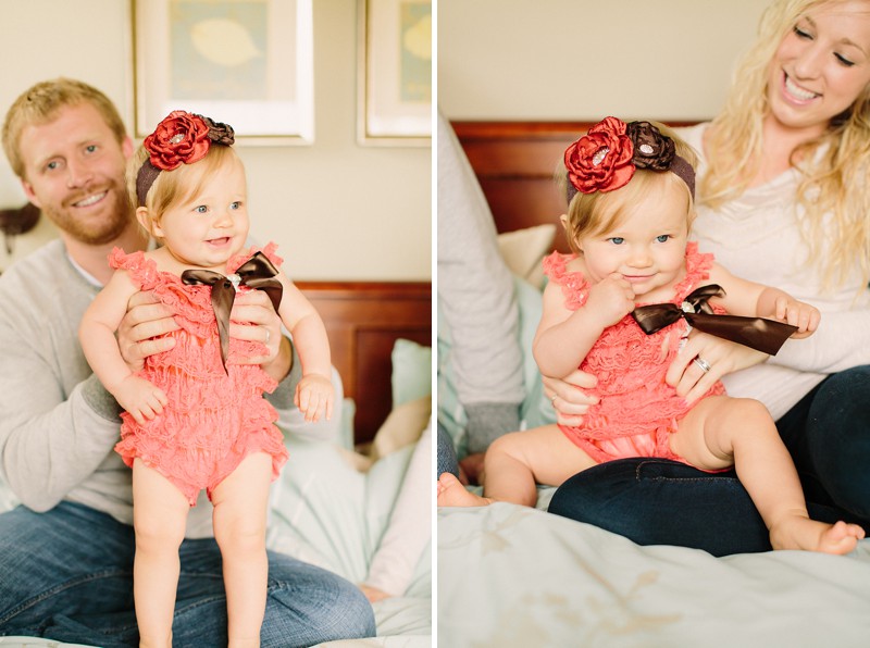 one year baby portraits in home