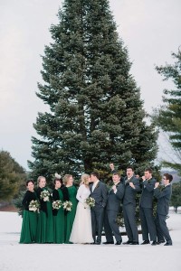 Winter Wedding Photos outdoors