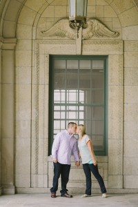 University of Wisconsin Engagement Photos Memorial Union Steps