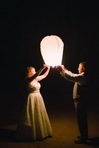chinese lanterns at wedding