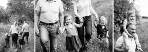 Family Farm photos chickens & kids