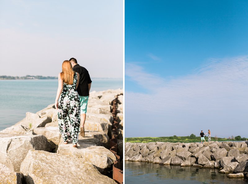 manitowoc wi harbor nautical engagement photos