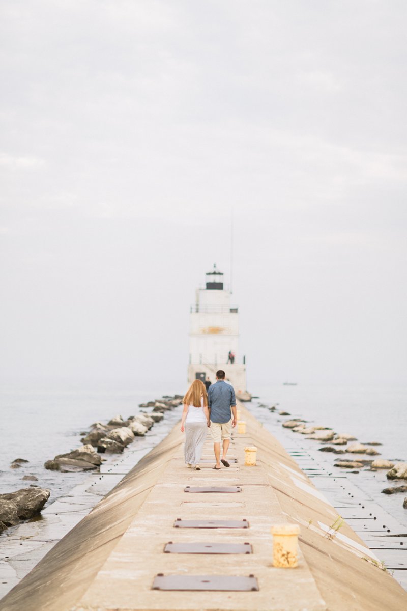 Nautical Lake Michigan Engagement