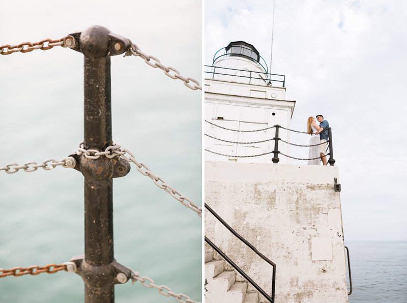 Nautical Lake Michigan Engagement