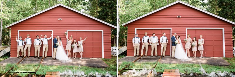 Northwoods Cabin Lake Wedding Photos