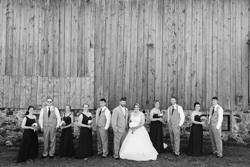 central wisconsin country wedding 