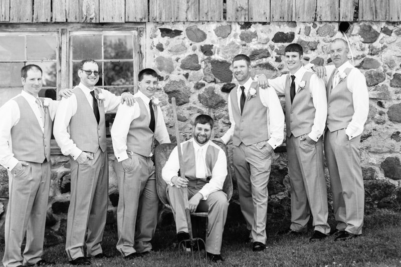 central wisconsin country wedding 