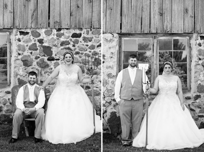 central wisconsin country wedding 