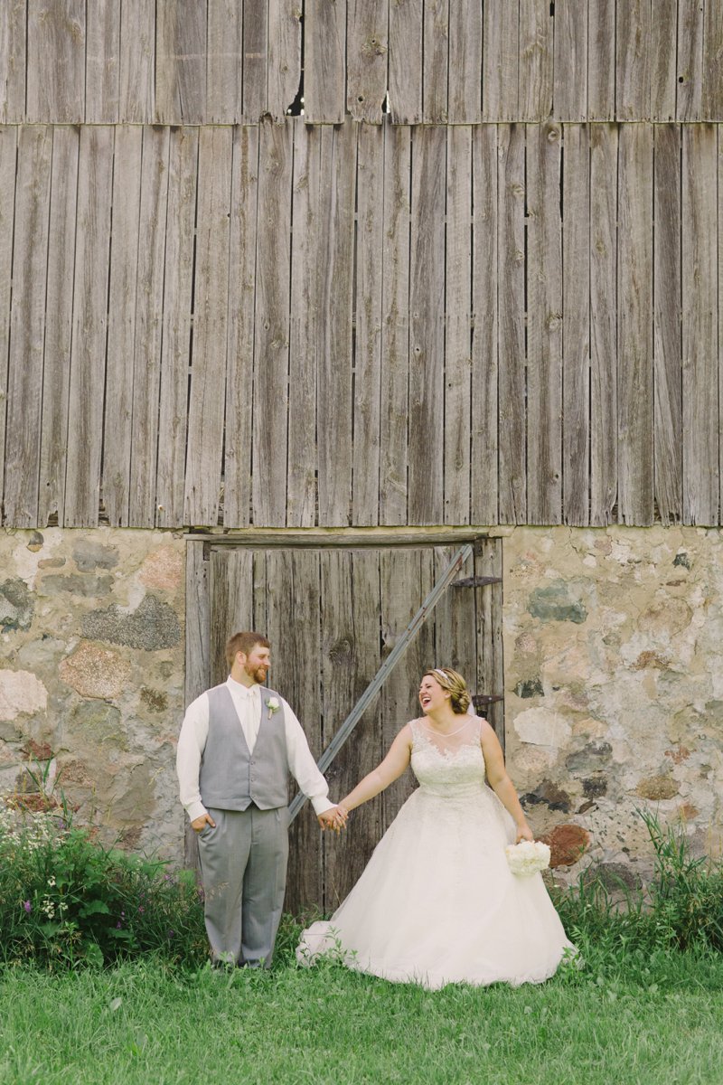 central wisconsin country wedding 