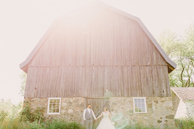 central wisconsin country wedding 