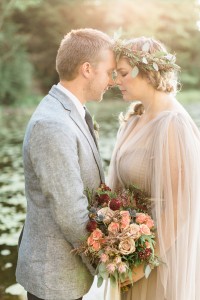 Rustic Woodsy Lake Wedding Photos