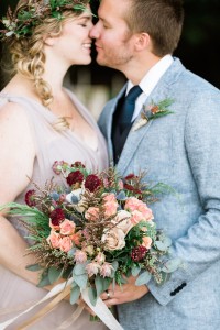 Photos of bride and groom on dock