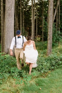 Destination wedding in northwoods