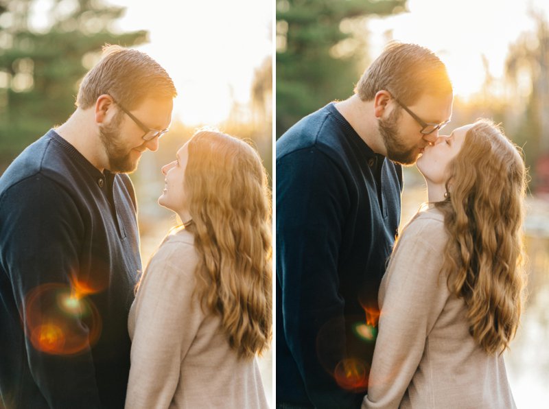 Northwoods Cabin Wisconsin Engagement Photos