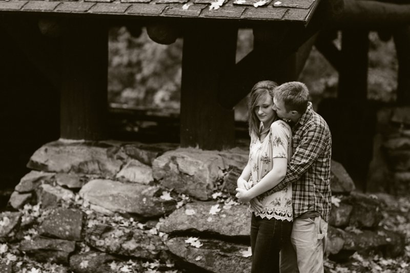 fall wisconsin engagement at Eau Claire Dells near Wausau, Wisconsin