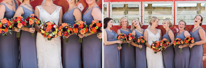 Fall Wedding Wausau Trolley Car