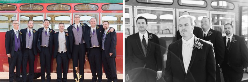 Fall Wedding Wausau Trolley Car