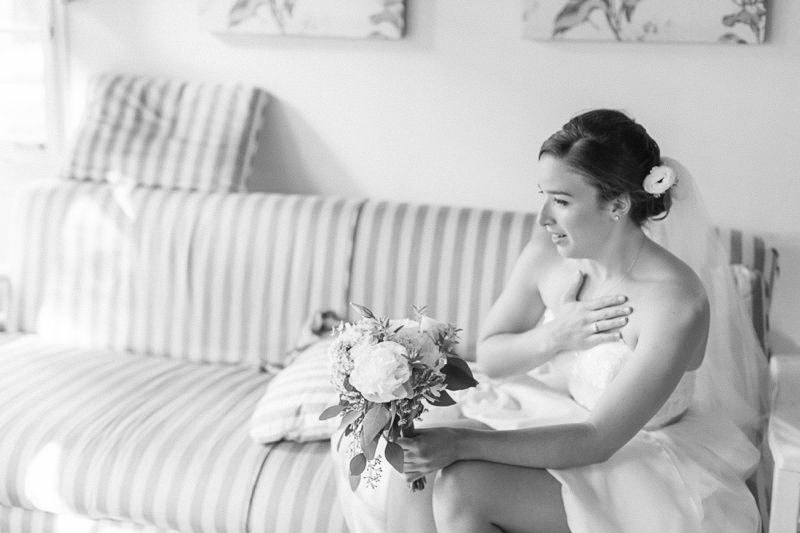 bride getting ready anxious candid wedding photos 