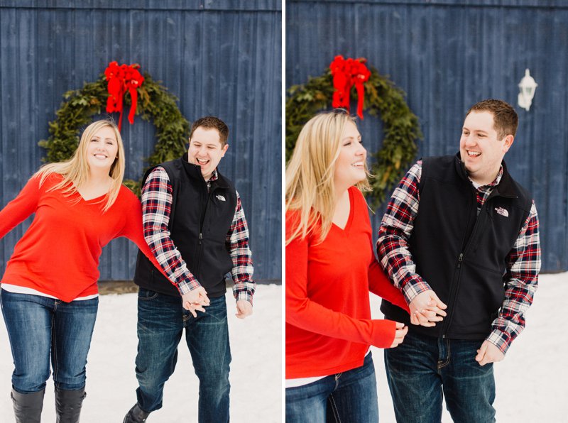 Wisconsin Winter Engagement Photos