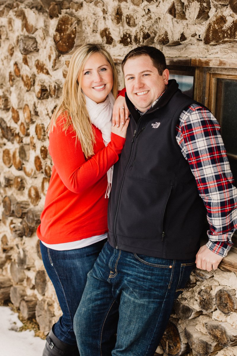 Wisconsin Winter Engagement Photos