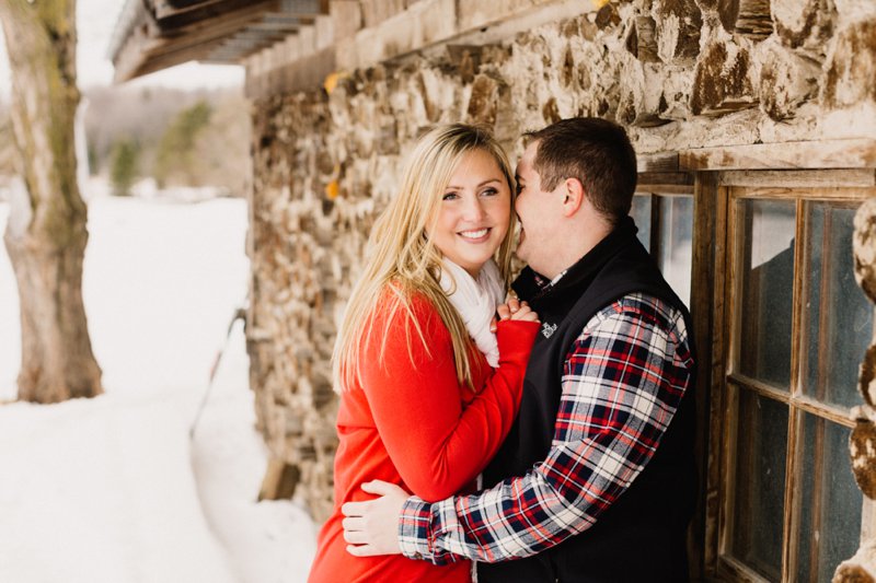 Wisconsin Winter Engagement Photos