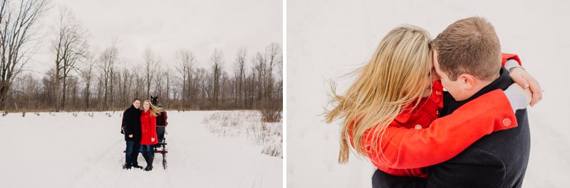 Wisconsin Winter Engagement Photos