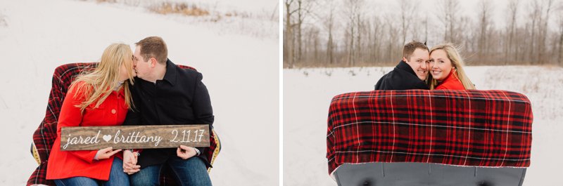 Outdoor Winter Engagement Photos