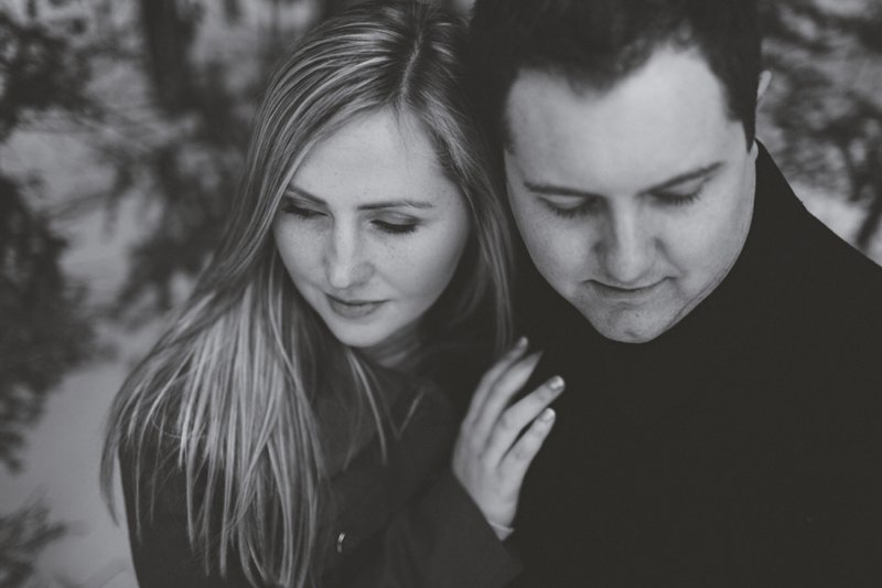 Outdoor Winter Engagement Photos