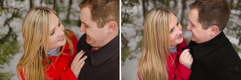 Outdoor Winter Engagement Photos