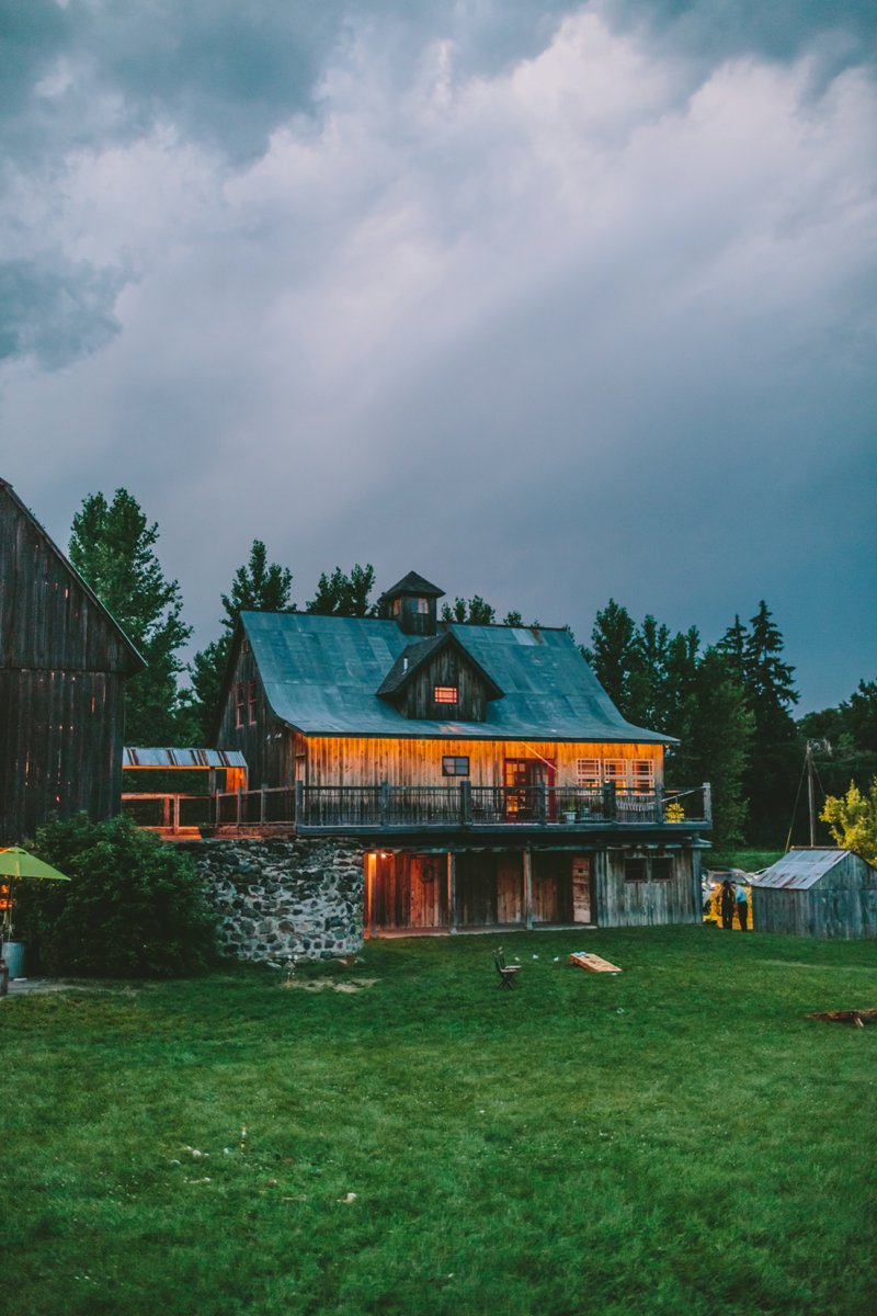 The Enchanted Barn at Dusk Wedding Photos 