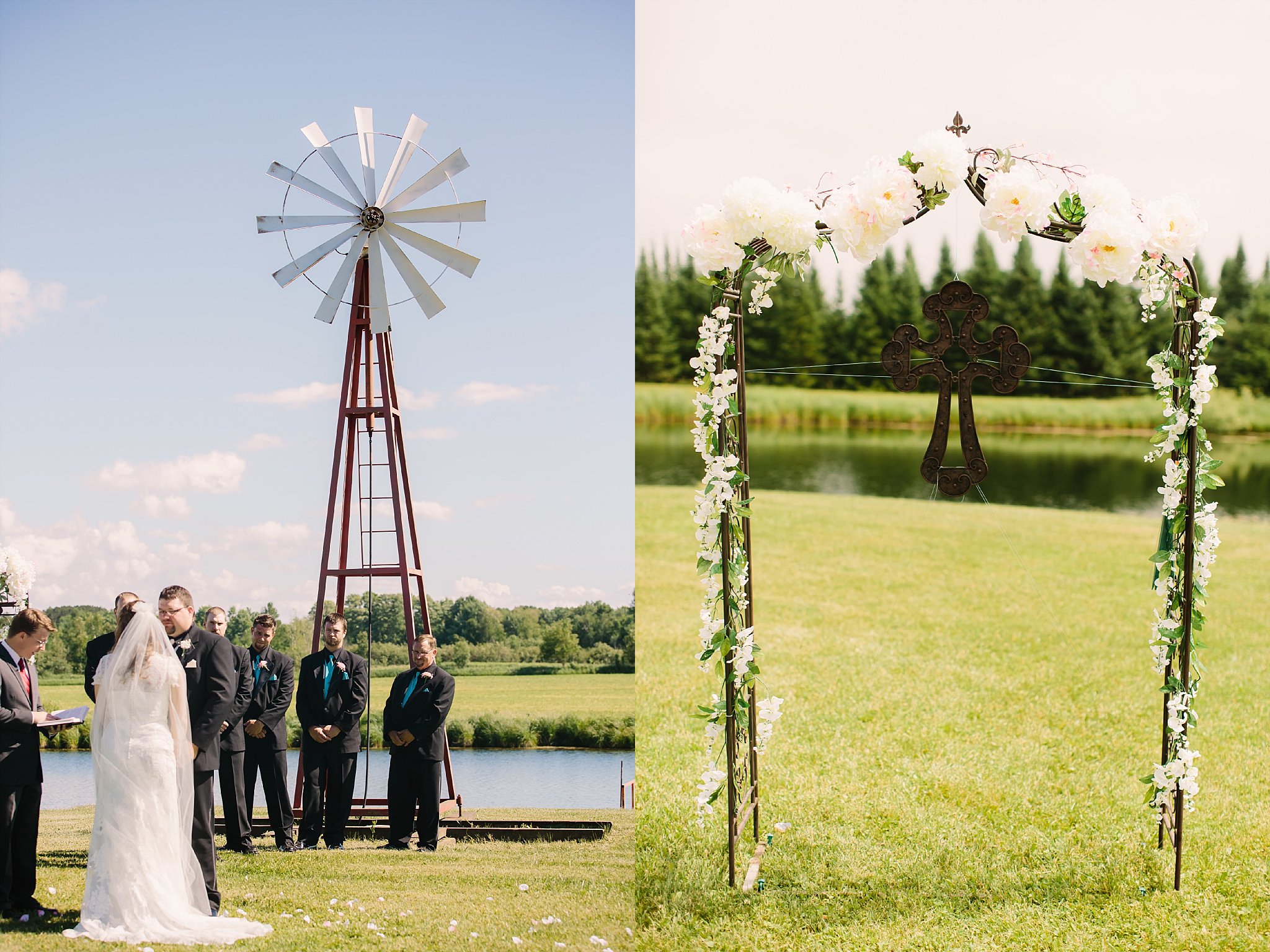 rustic backyard wedding