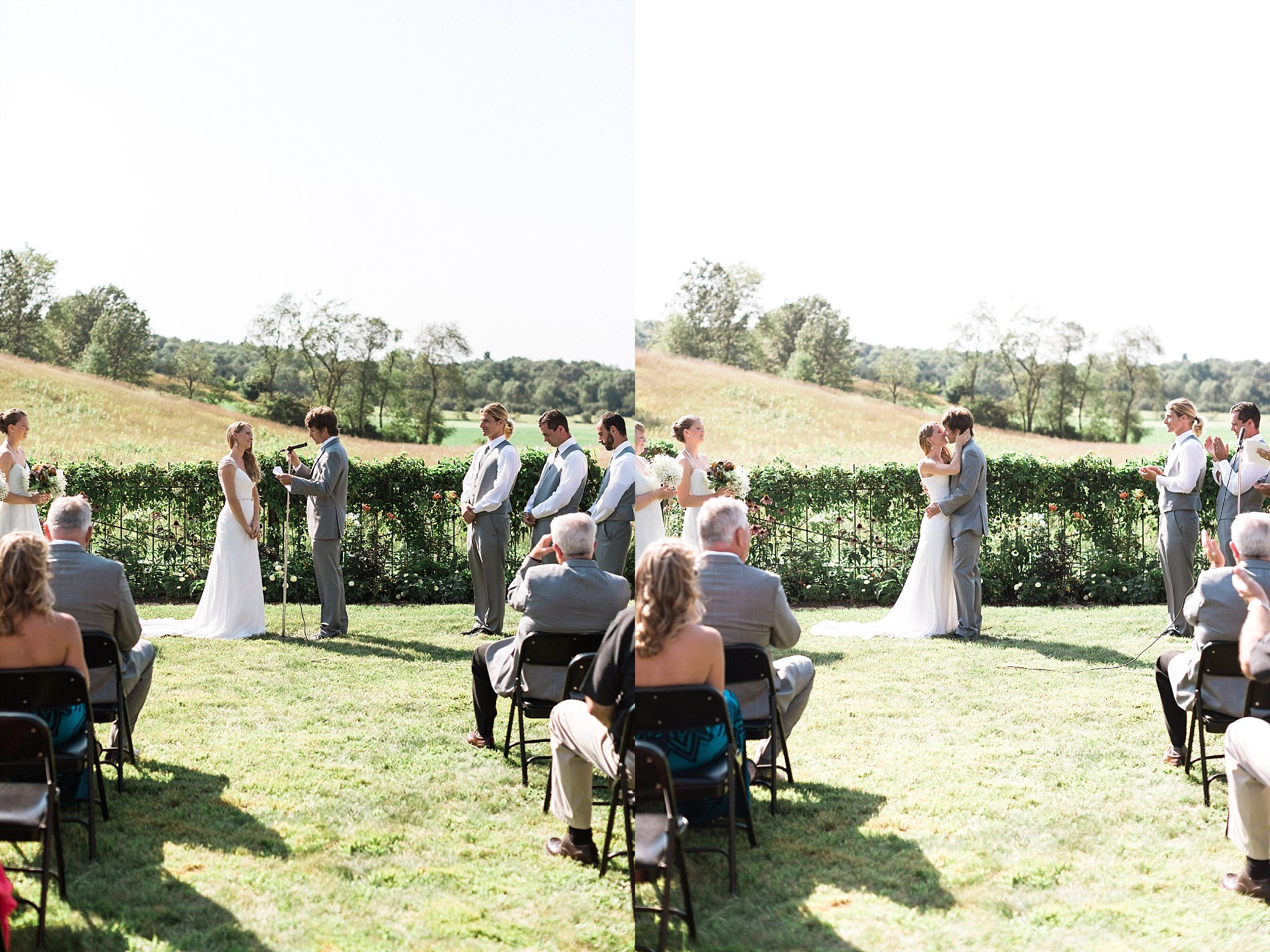 rustic backyard wedding