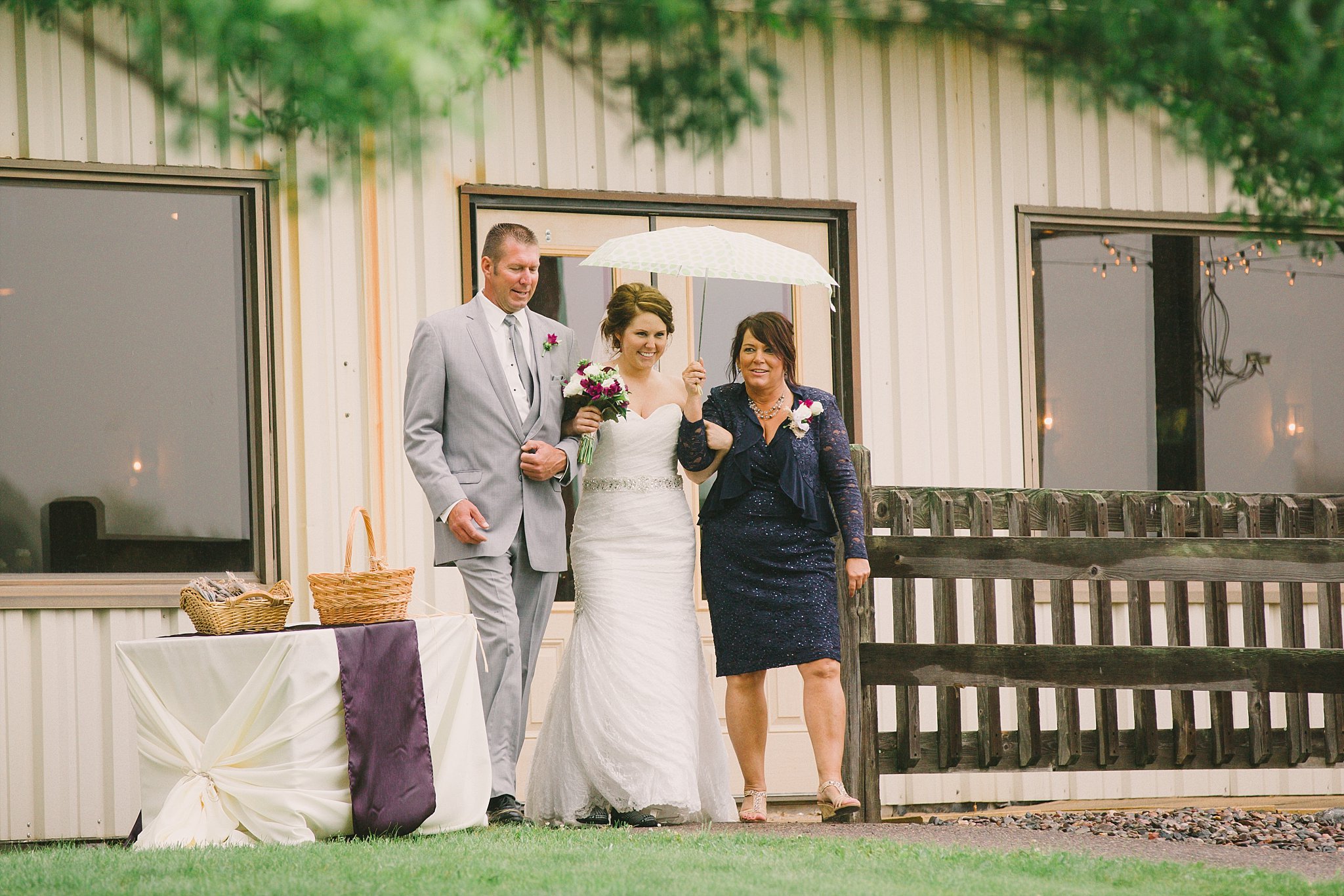 backyard wedding ceremony