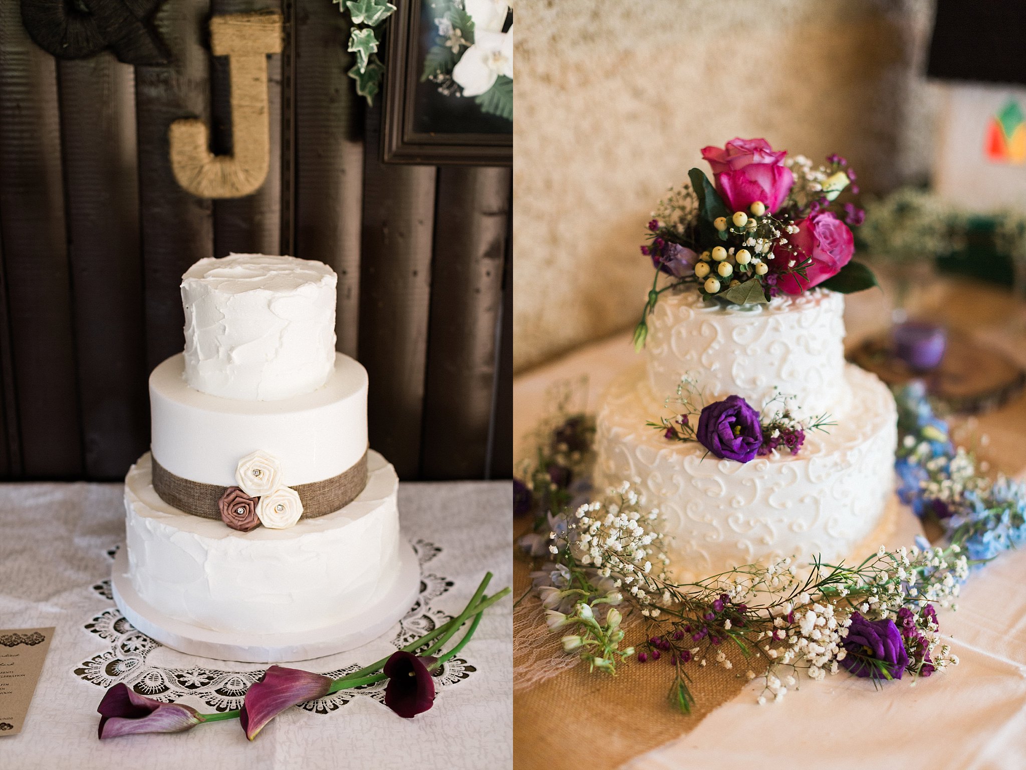 rustic white wedding cakes