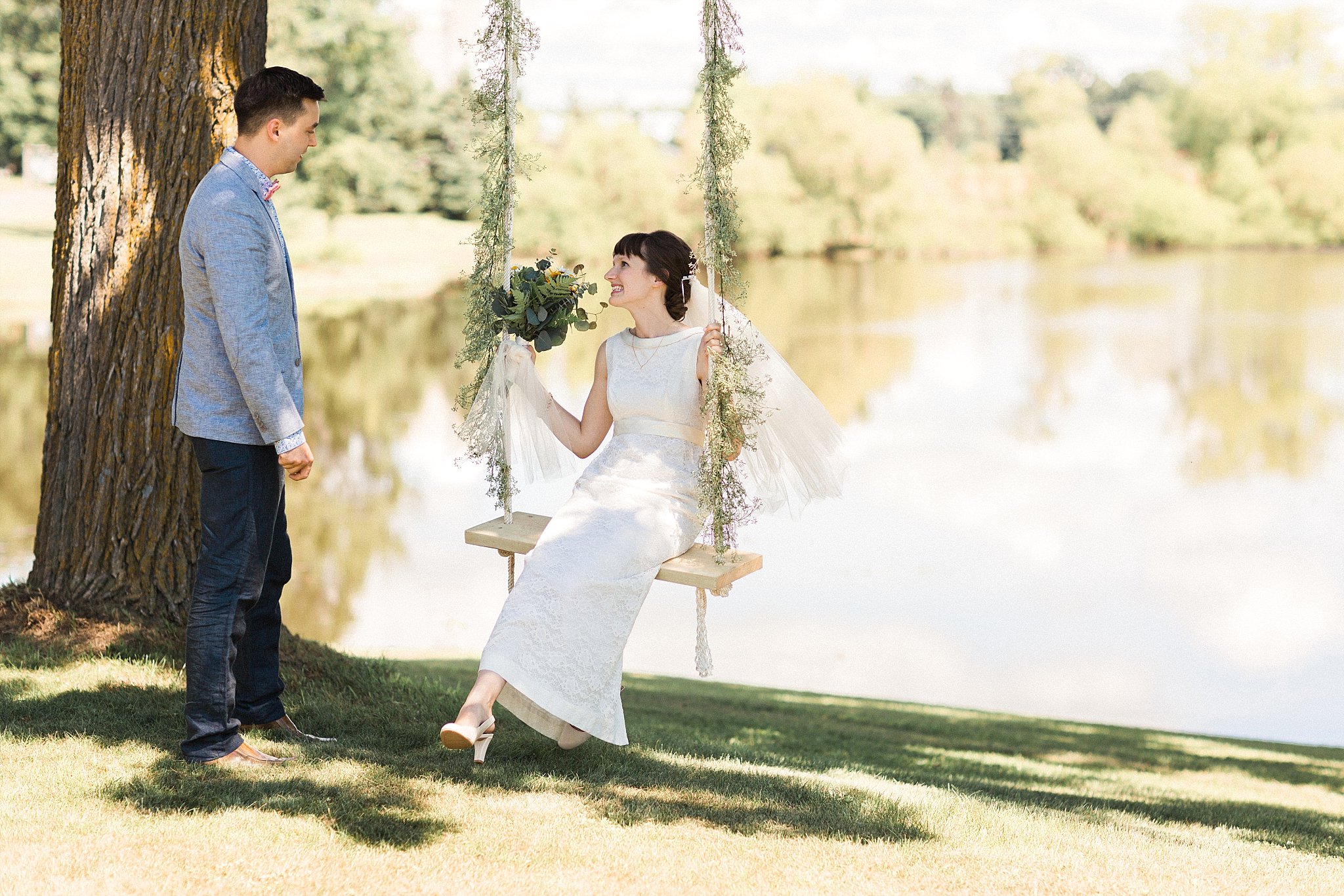 Beautiful bride and groom photograph