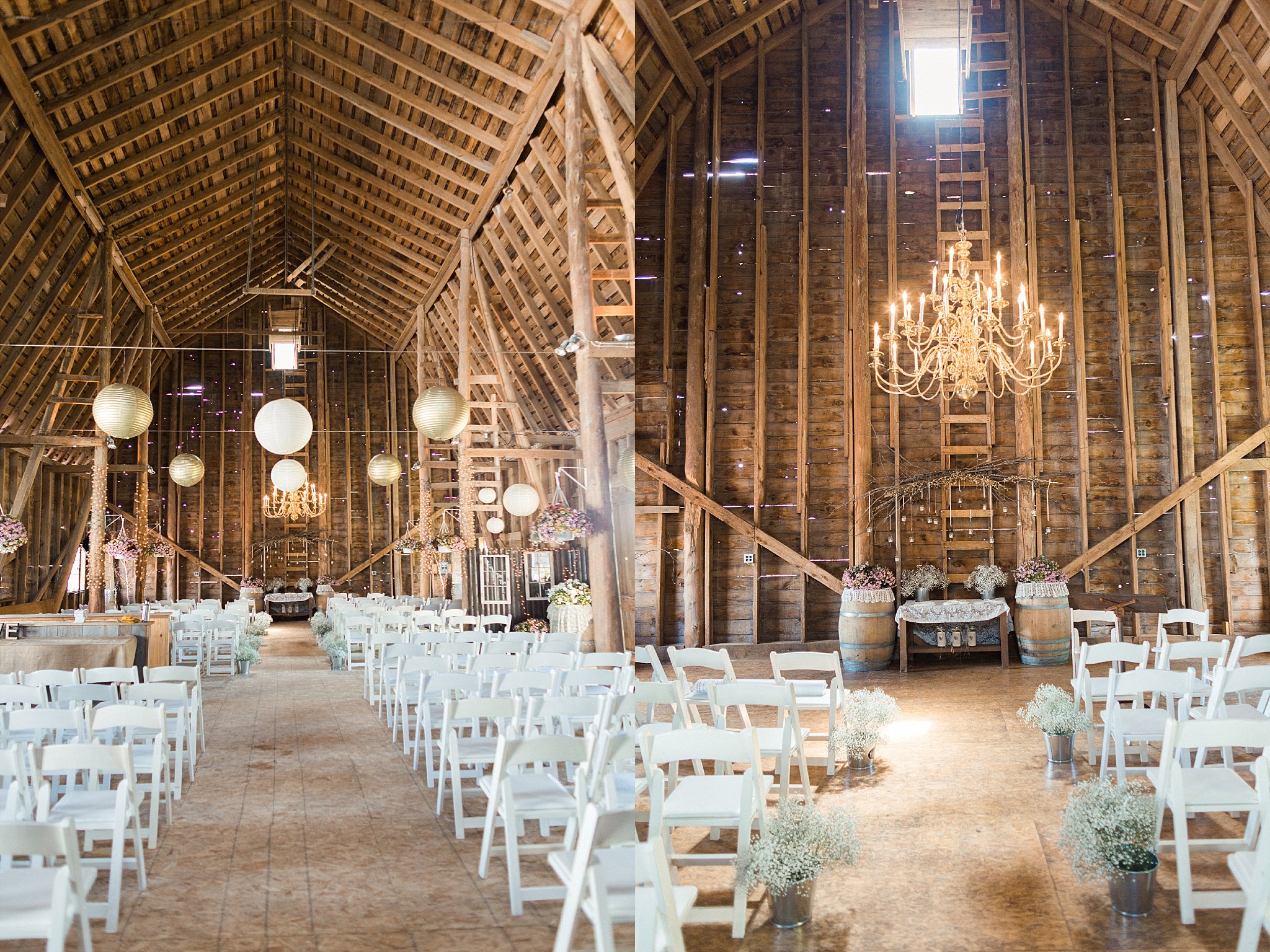 Rustic and romantic farm wedding