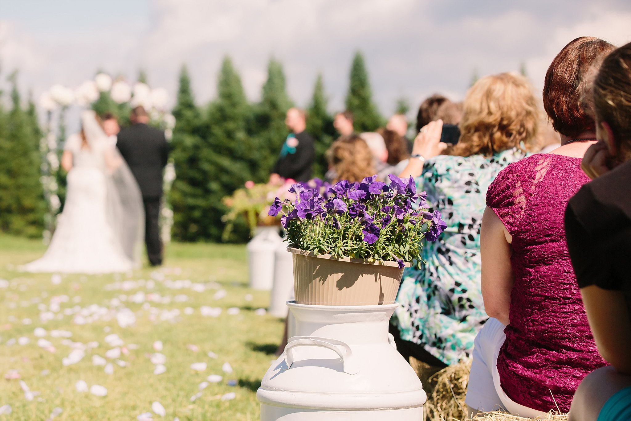 farm wedding ceremony