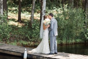 Northern Wisconsin Backyard Lake Wedding