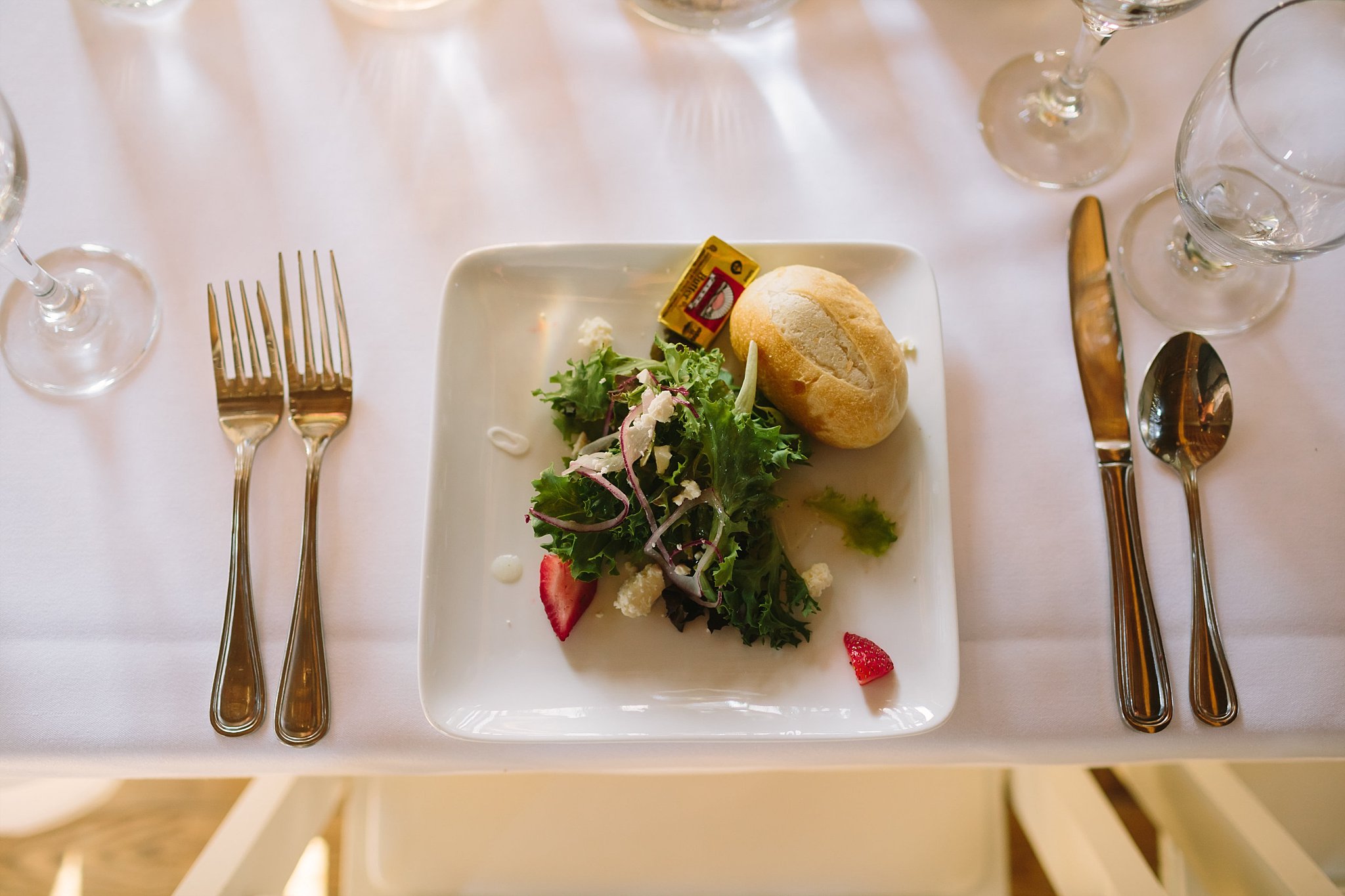 plated wedding food