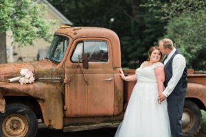 Farm wedding portrait