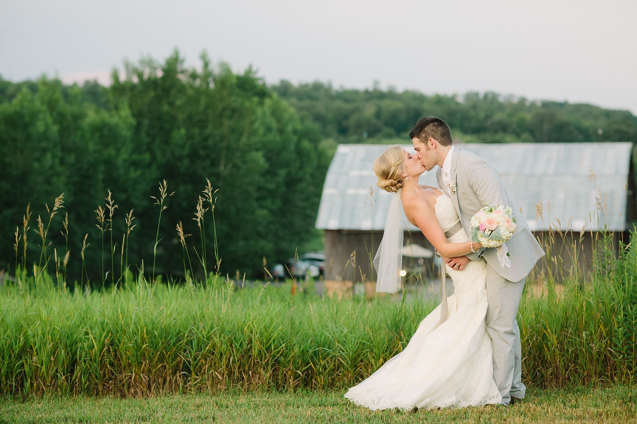 farm wedding portrait