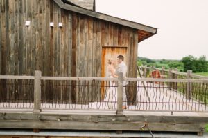 farm wedding portrait