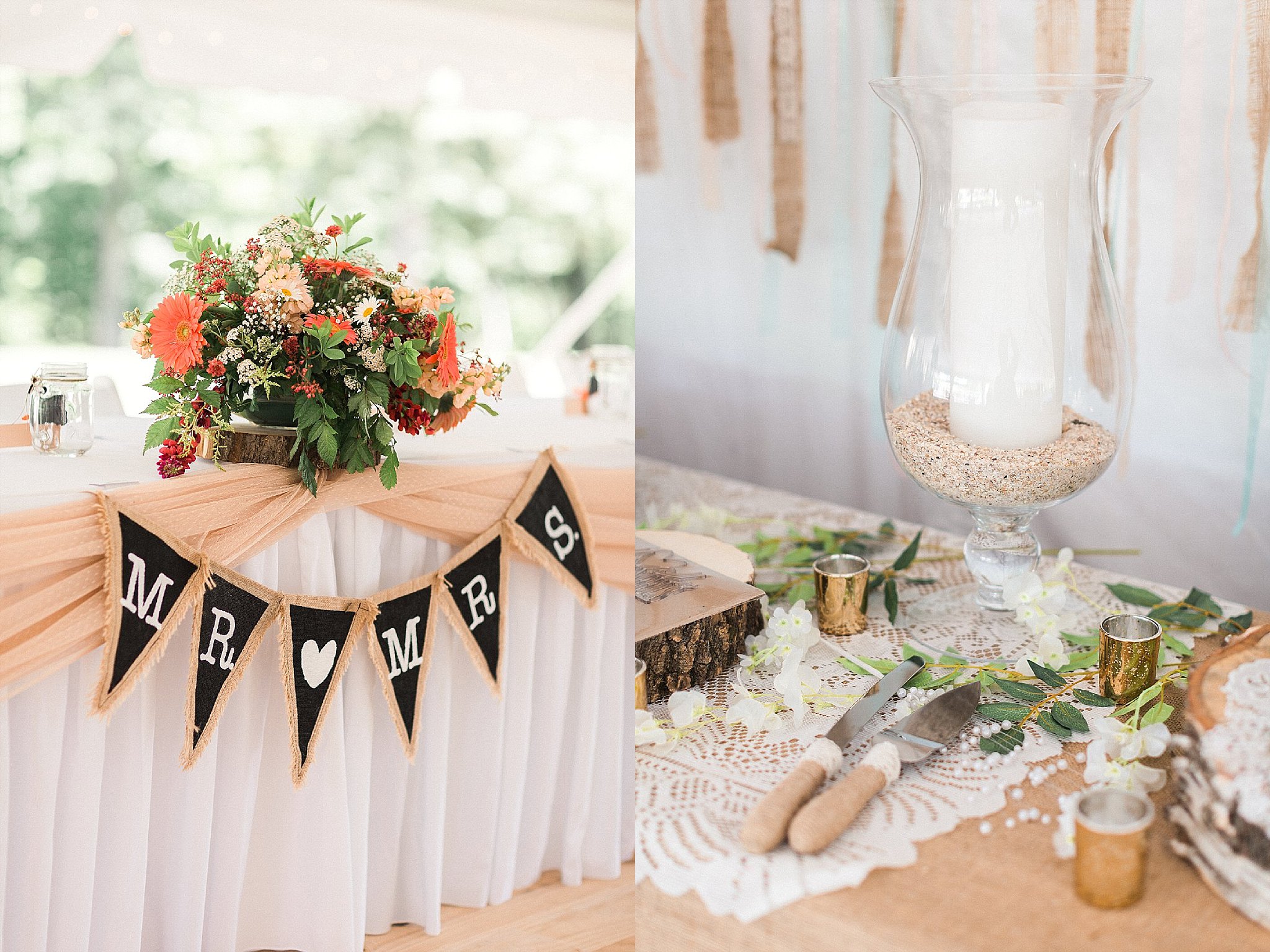 Rustic wedding decor - James Stokes