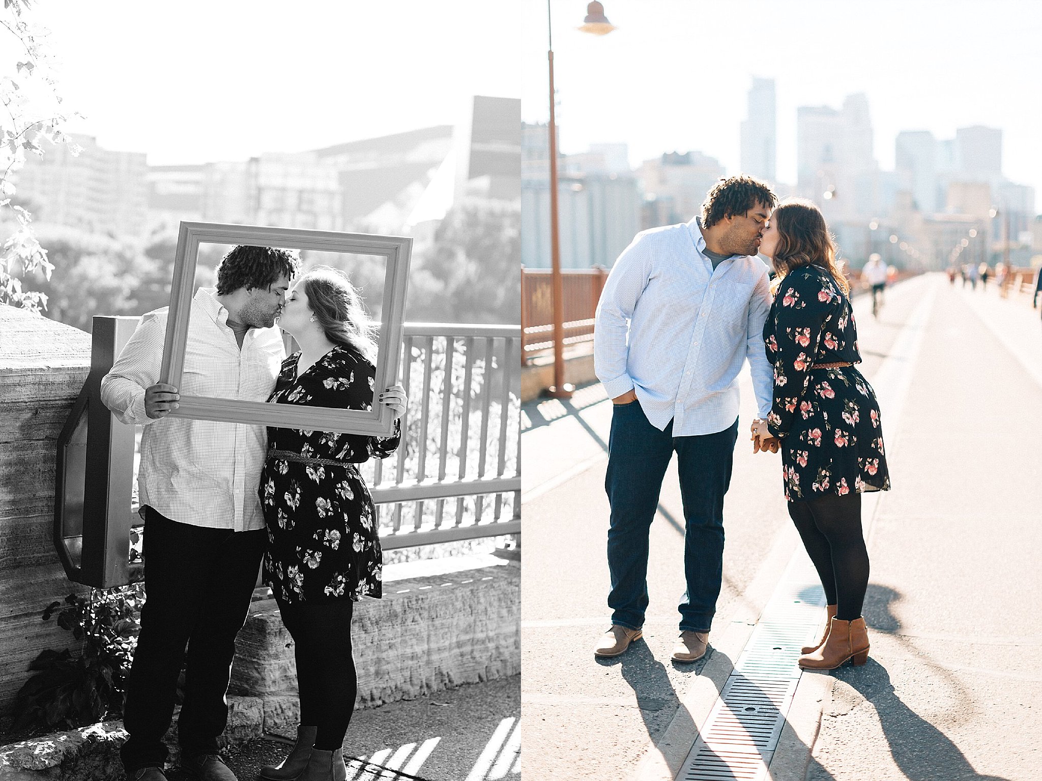 Romantic engagement photo idea - Wisconsin photographer