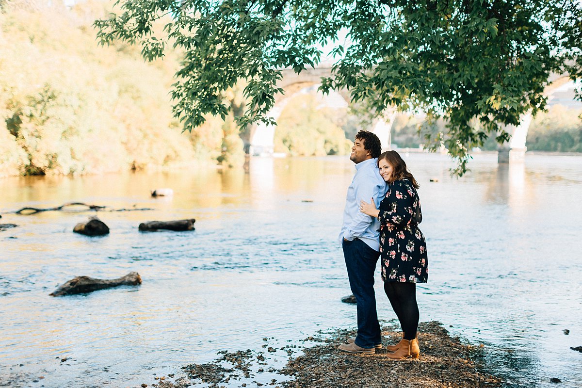 Minnesota engagement photos by the river - Wausau wedding photographer