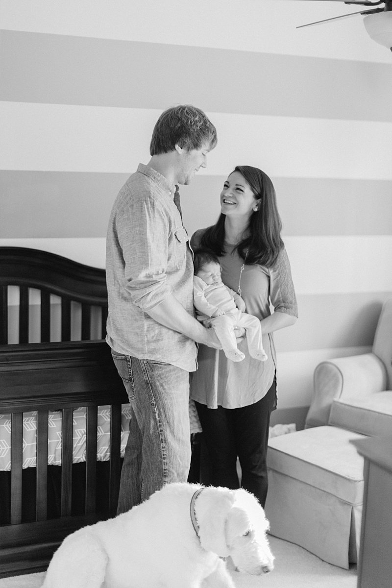 black and white newborn photos - Wisconsin newborn photographer - James Stokes Photography