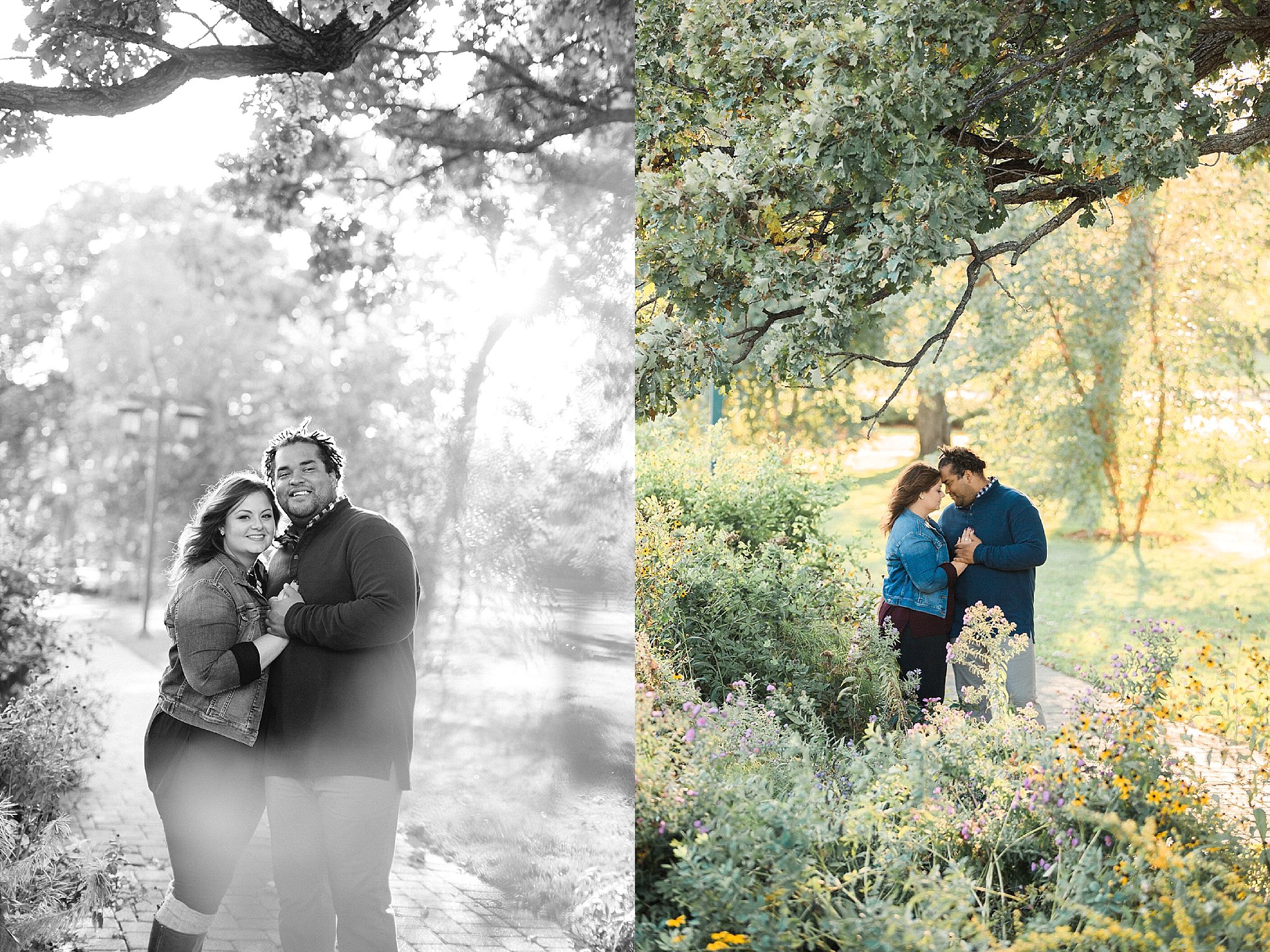 Romantic engagement photo - Midwest photographer